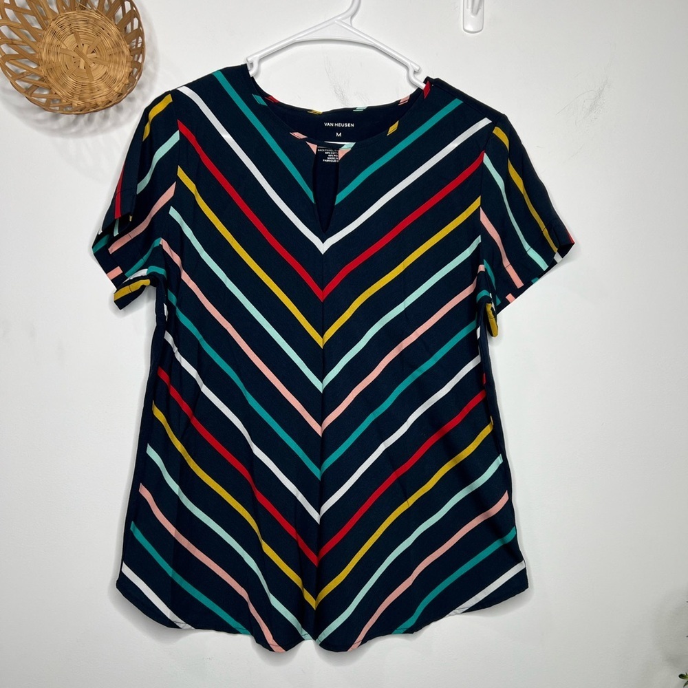 Van Heusen Striped Blouse Women’s Size Medium